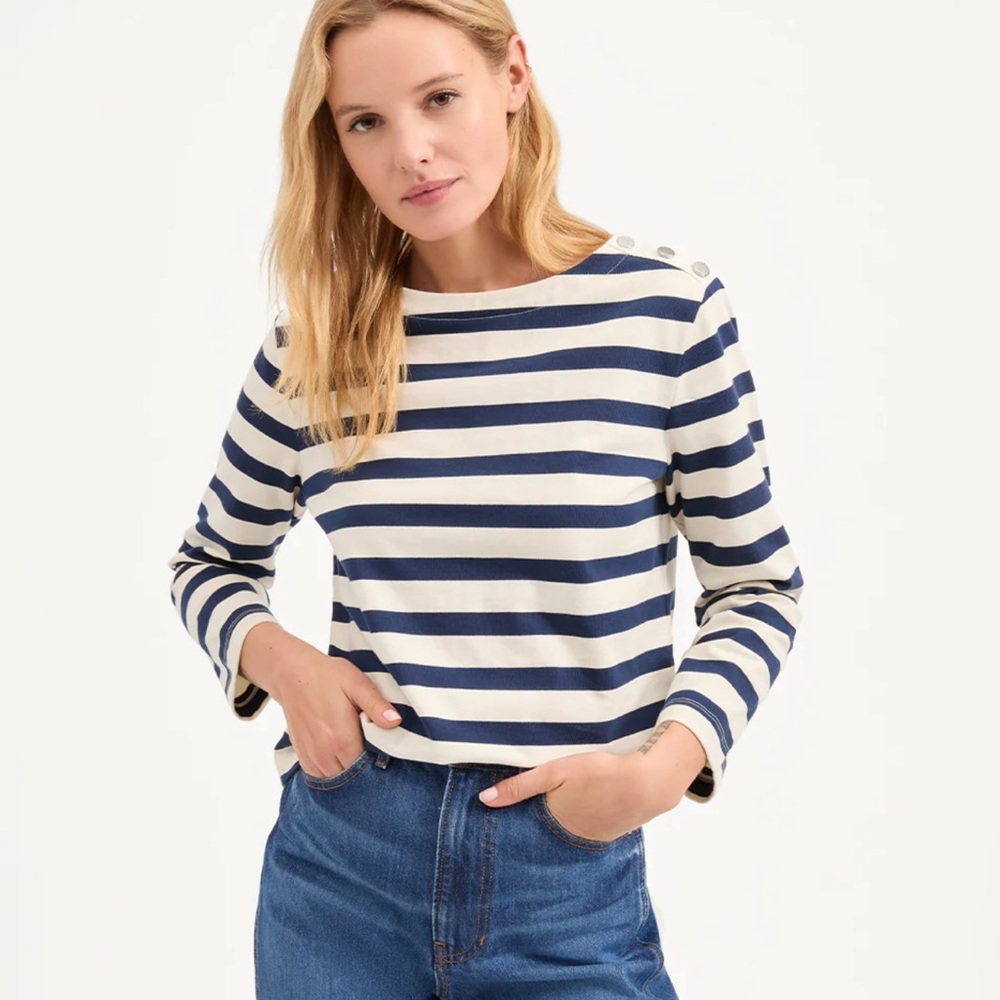 Veronica Beard Hovey top striped XS